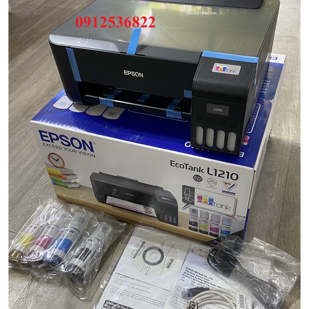 Máy In Phun Màu Epson Ecotank L1210 - Hàng Chính Hãng