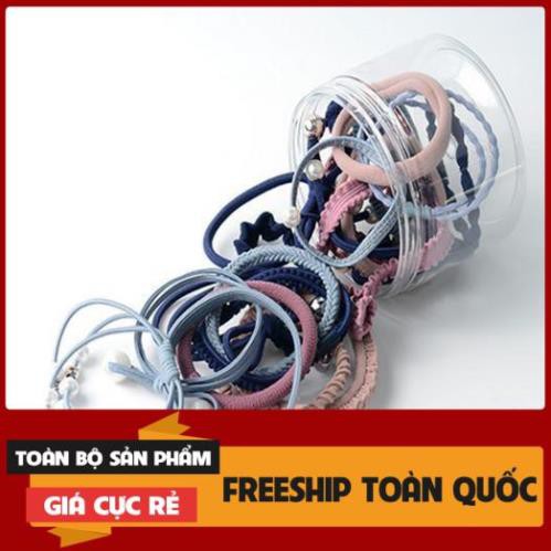 HỘP 12 DÂY CHUN BUỘC TÓC siêu đẹp giá rẻ