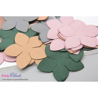 PINKA - Cánh hoa da lộn 7cm dùng làm hoa trang trí may mặc, hoa cài áo, hoa phụ liệu may mặc, phụ kiện tóc