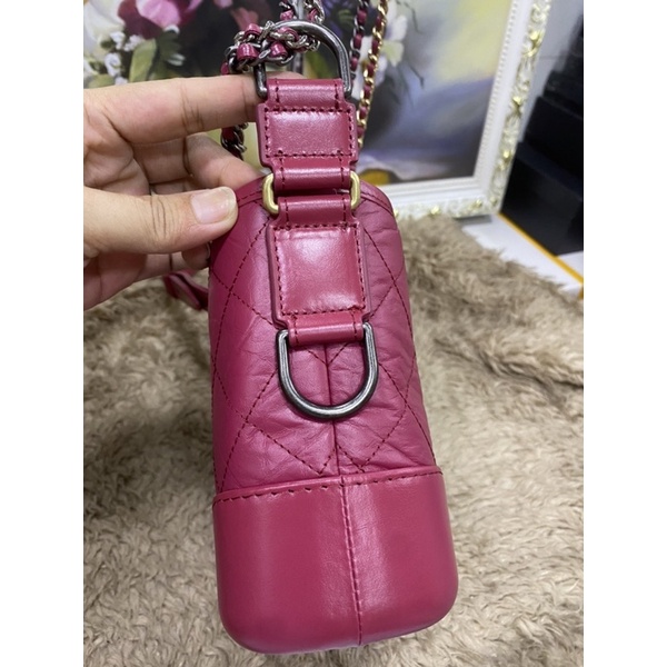 Túi xách hobo hồng sen size 20
