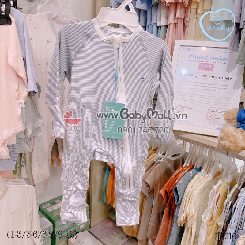 Bubaby Body kéo khoá kẻ sọc BU106