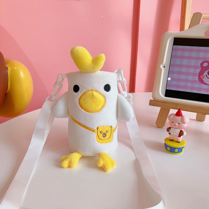 túi đựng bình nước bằng nhung siêu cute - ngang 6.5cm x cao 15cm