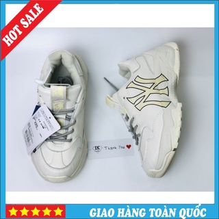 Giày sneaker mlb ny chữ vàng, giày thể thao nam nữ