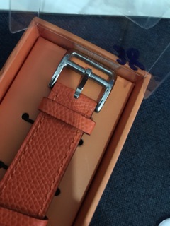 Dây da Hermes Cam - Chất liệu cao cấp