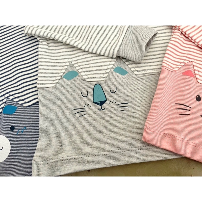 Bộ nỉ nhung Moon@ cổ 3cm cho bé trai/bé gái