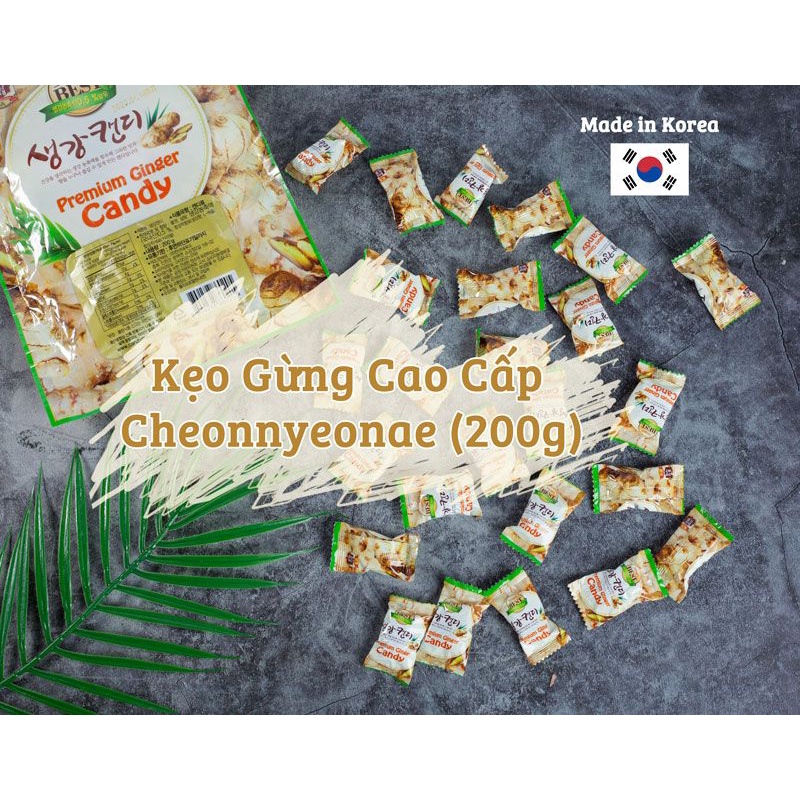 Kẹo Gừng Hàn Quốc Premium Ginger Candy 200g