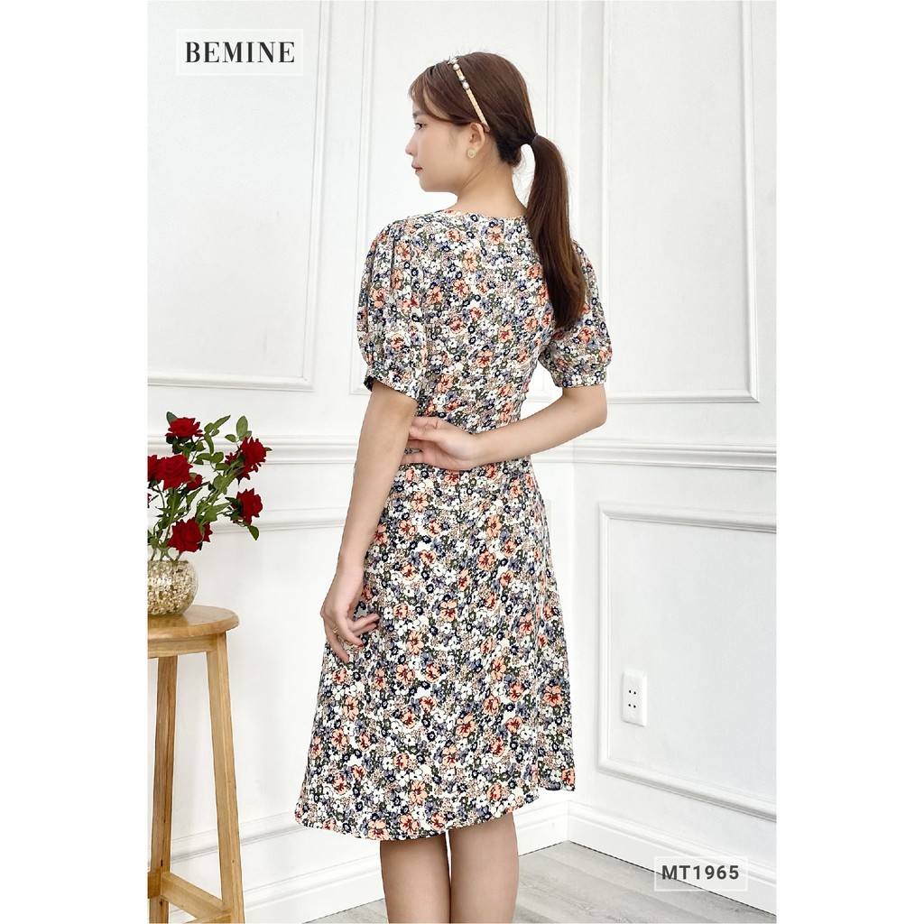 Đâm hoa tay bồng xếp ly eo BEMINE MT1965TRANG | BigBuy360 - bigbuy360.vn