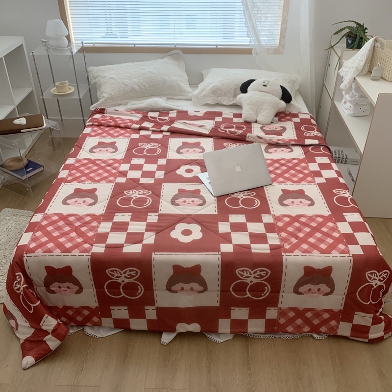 Chăn thun lạnh phong cách hàn quốc mẫu mới 2022 , Chăn hè cotton thun mát lạnh mềm mịn kích thước 2m3x2m nhập khẩu MỚI