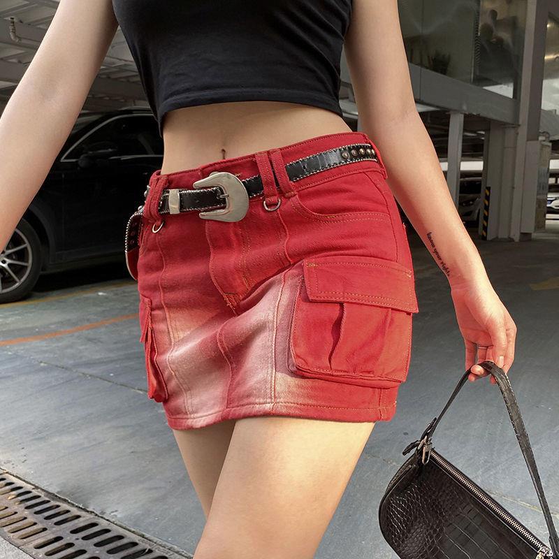 Chân Váy Denim Ngắn Phong Cách Âu Mỹ Thời Trang Mừng Năm Mới