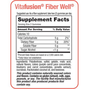 Kẹo dẻo bổ sung chất xơ Vitafusion Fiber Well chai 220viên | Thế Giới Skin Care