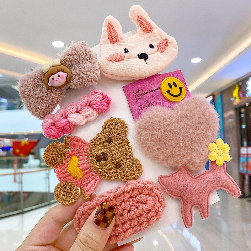 Set 8 Kẹp Tóc Hình Trái Cây Dễ Thương Phong Cách Hàn Quốc 2022 Cho Bé Gái