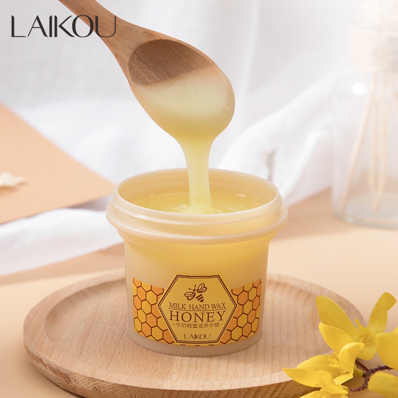 Kem Dưỡng Da Tay LAIKOU Chiết Xuất Từ Mật Ong Và Sữa 120g