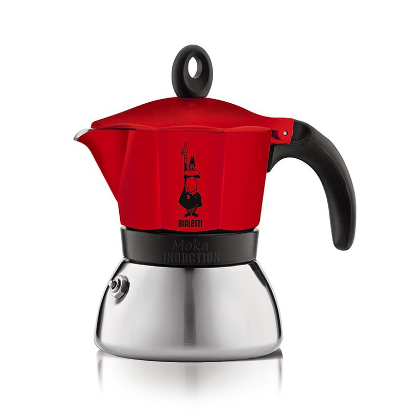 Bình pha cà phê Bialetti - Moka màu đỏ 3 cup 990004922