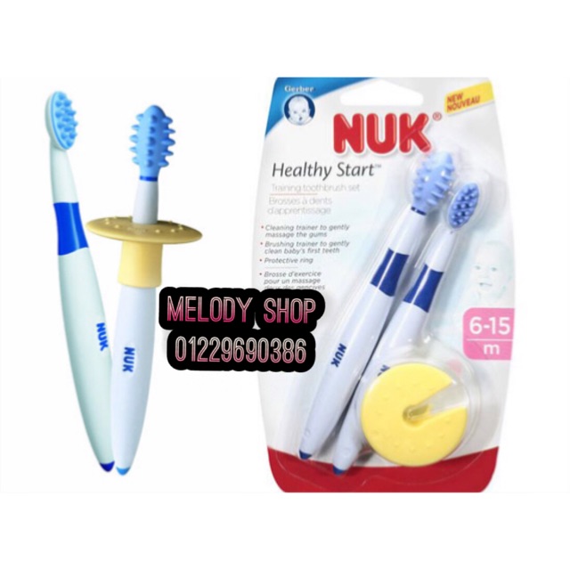 Bàn chải cho bé Nuk 2 giai đoạn