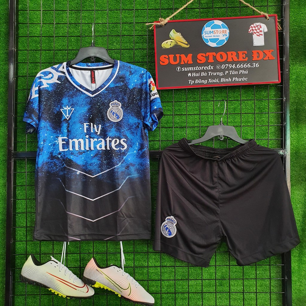 Đồ Đá Banh Độc Lạ Real Madrid Galaxy S02 - Đồ Thể Thao Bóng Đá Cực Chất, Mẫu Mới, Đẹp