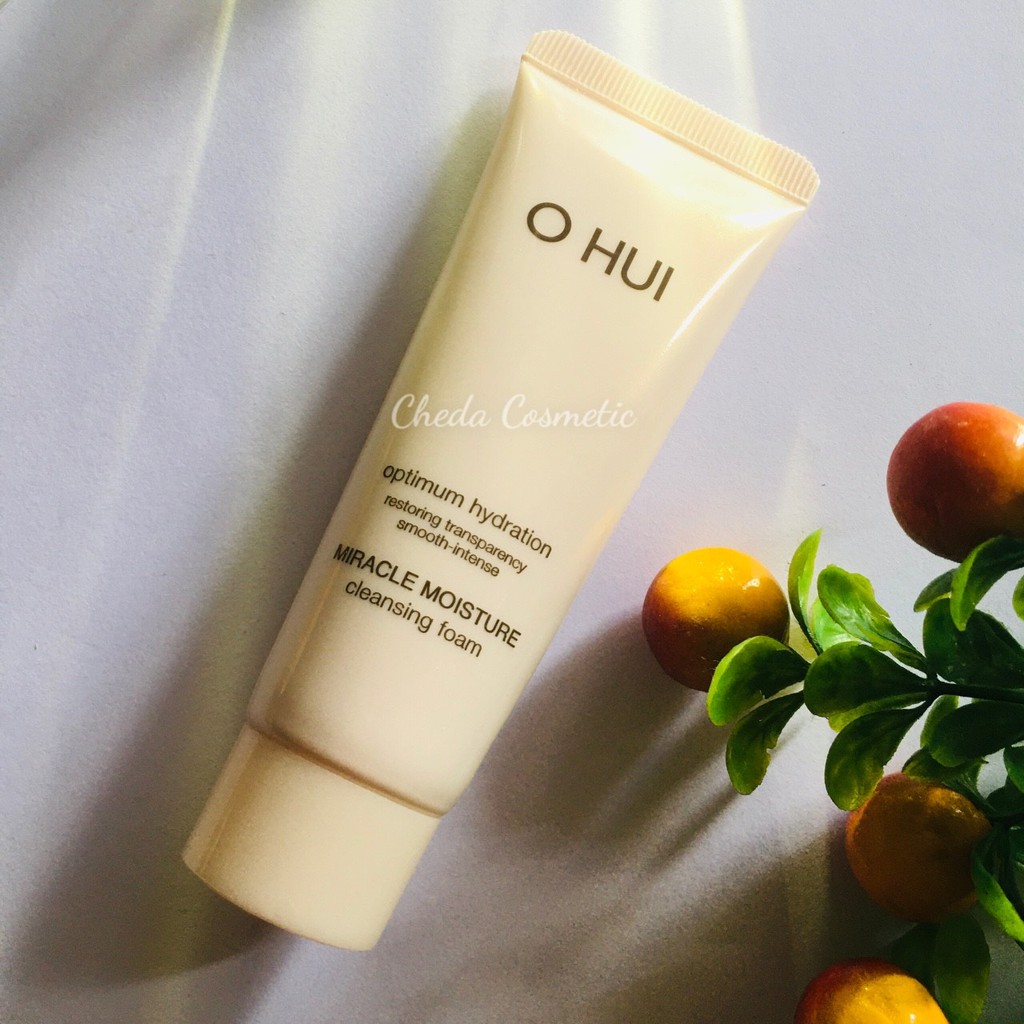 SỮA RỬA MẶT OHUI HỒNG MIRACLE MOISTURE CLEANSING FOAM 40ML