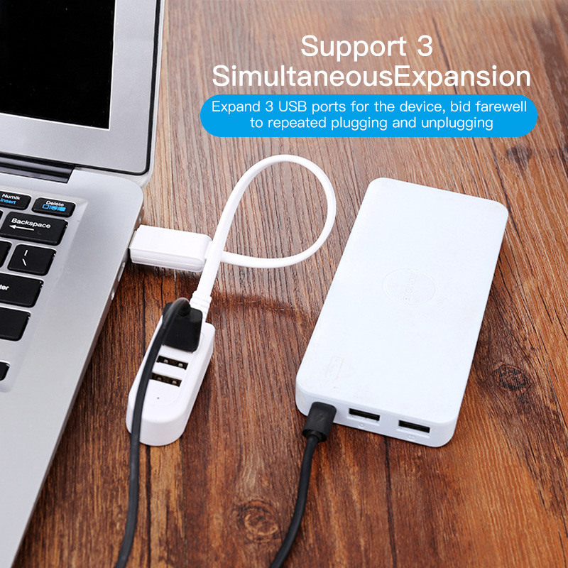 Bộ Chia 3 Cổng USB Ankndo 3 Trong 1 Tốc Độ Cao Cho PC Laptop Notebook
