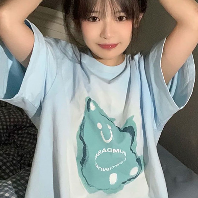 Áo Thun Tay Ngắn Dáng Rộng Hàn Quốc Cho Nữ JL-TX-269