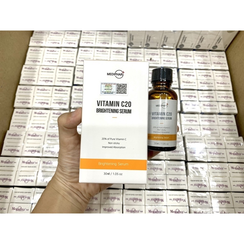 Serum Giảm Nám Làm Trắng Da Vitamin C20 Mediphar 30ml Hàng Công Ty