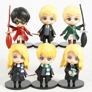 Bộ 6 Mô hình Chibi HARRY POTTER phù thủy ginny weasley hermione granger - Mẫu 2