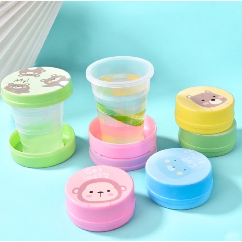 Cốc Nhựa xếp gấp gọn, ly gấp gọn du lịch Ngộ Nghĩnh Siêu Gọn