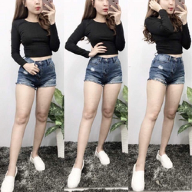 Áo body croptop tay dài | BigBuy360 - bigbuy360.vn