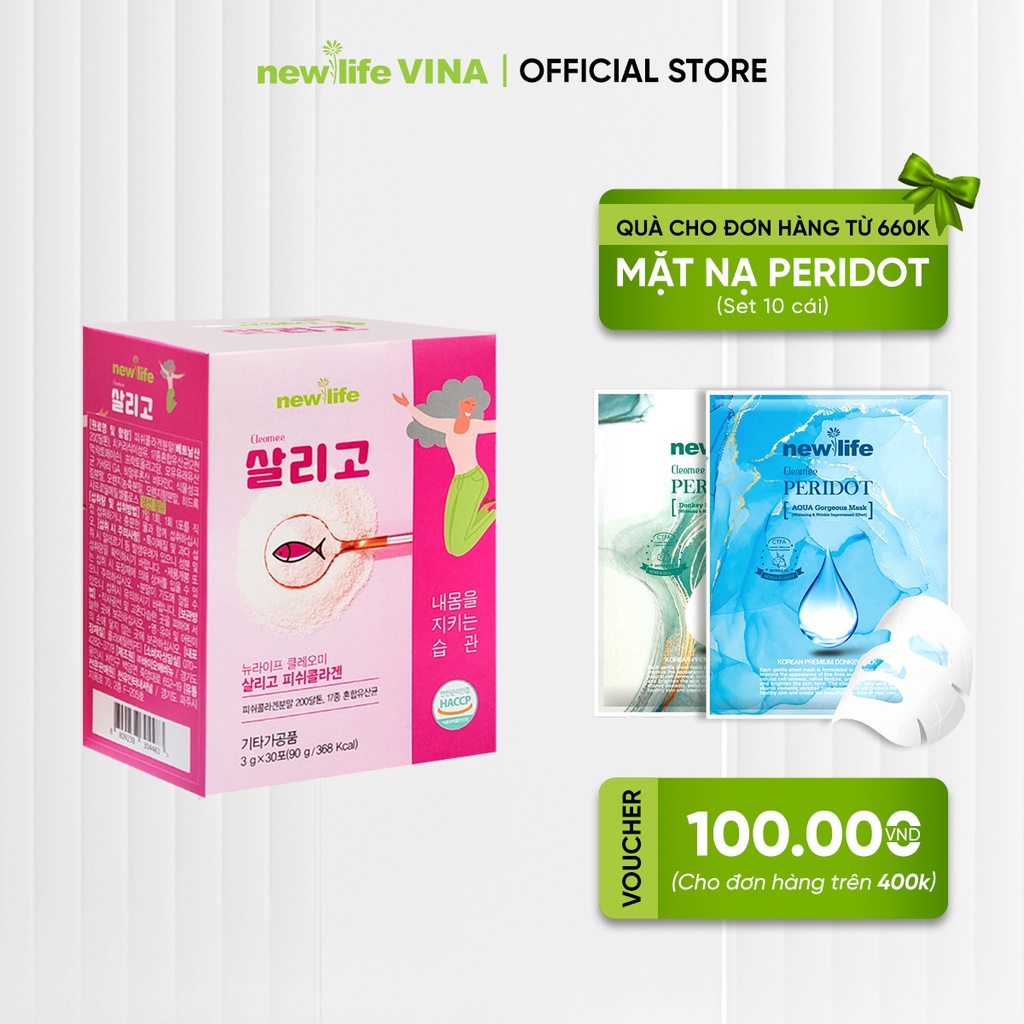 Collagen chiết xuất cá Newlife Cleomee Saligo 30 gói