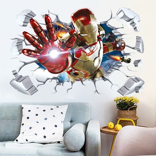 Zara Tấm Áp Phích In Hình Iron Man 3d Trong Phim The Avengers 4