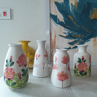 Lọ hoa vẽ tay Bát Tràng cao cấp