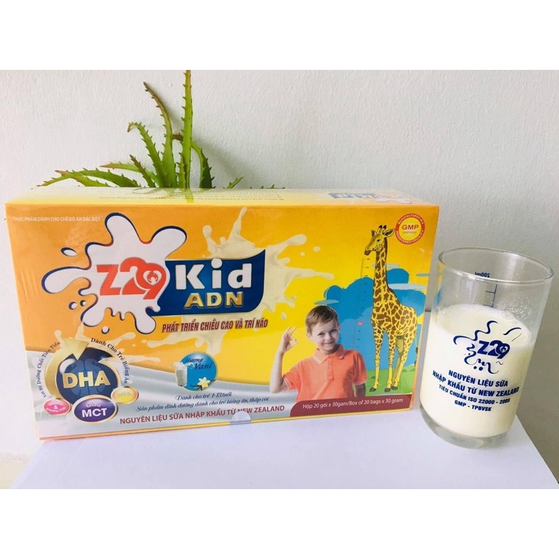 Sữa Z29 Kid ADN bổ sung vitamin và khoáng chất cho trẻ, giúp bồi bổ cơ thể, giúp trẻ biếng ăn tăng t