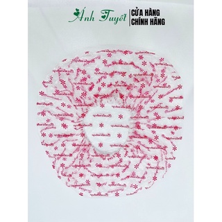 ( Set 10 nón ) Mũ/Nón Trùm Ủ Tóc Khi Tắm - màu hồng