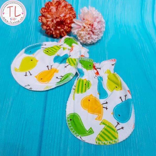 Bao tay cotton bo chun nhiều mẫu mã đáng yêu cho bé