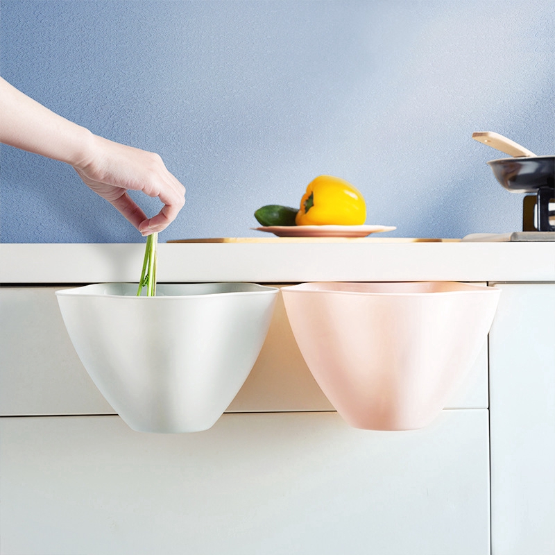 Hộp đựng rác hình hoa treo tủ nhà bếp đa năng