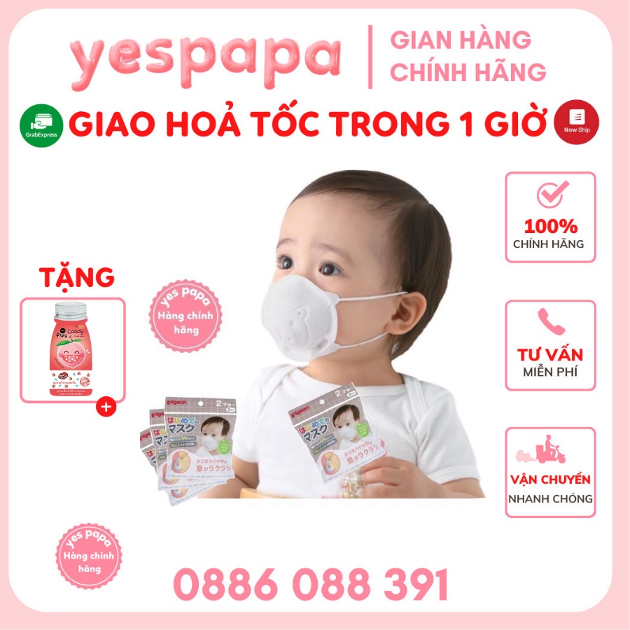 Khẩu trang gấu Pigeon YESPAPA Hàng chính hãng