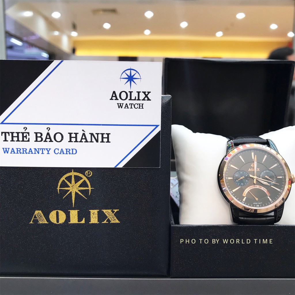 Đồng Hồ Nam Aolix AL 7061G [Full Hộp + Thẻ Bảo Hành] Kính Sapphire Chống Xước - Chống Nước