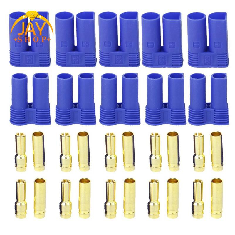 [Hot Sale] 5 Pairs of EC5 Banana Plug  Connector Female+Male for RC ESC LIPO Battery/Motor