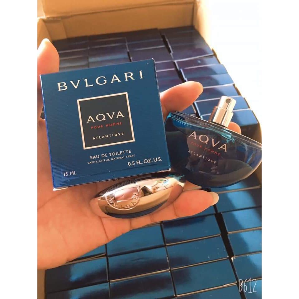 Nước Hoa nam Bvlgari Aqva Pour Homme Atlantiqve EDT 15ml Dạng Xịt