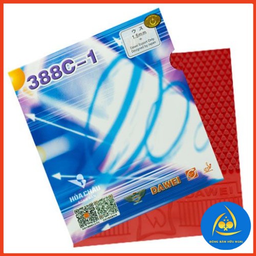 Mặt gai bóng bàn Dawei 388C-1 | Gai Trung 1.8mm