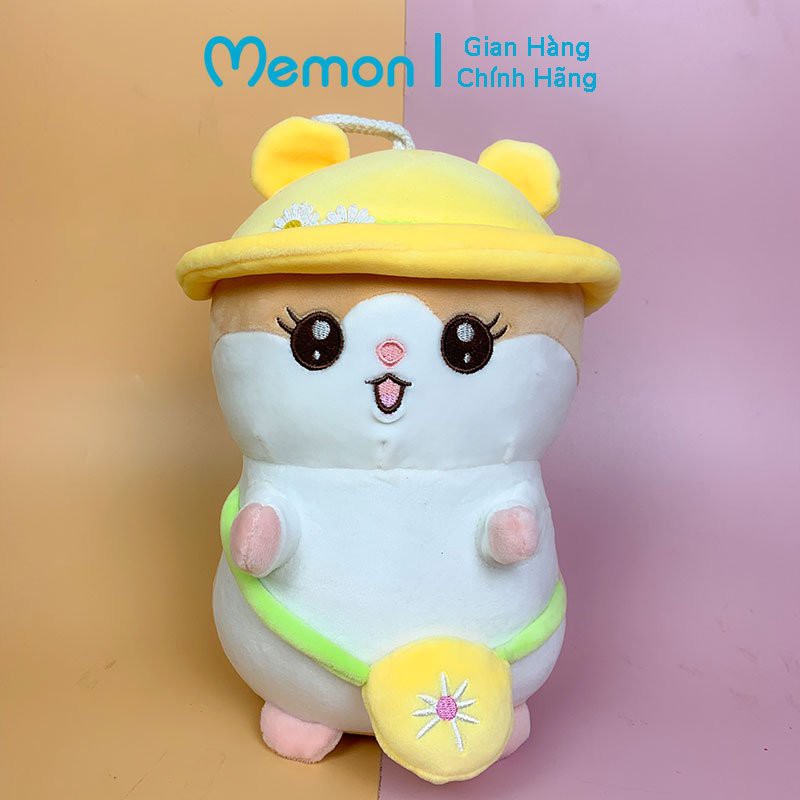 Gấu Bông Chuột Mũ Hoa Cao Cấp Memon