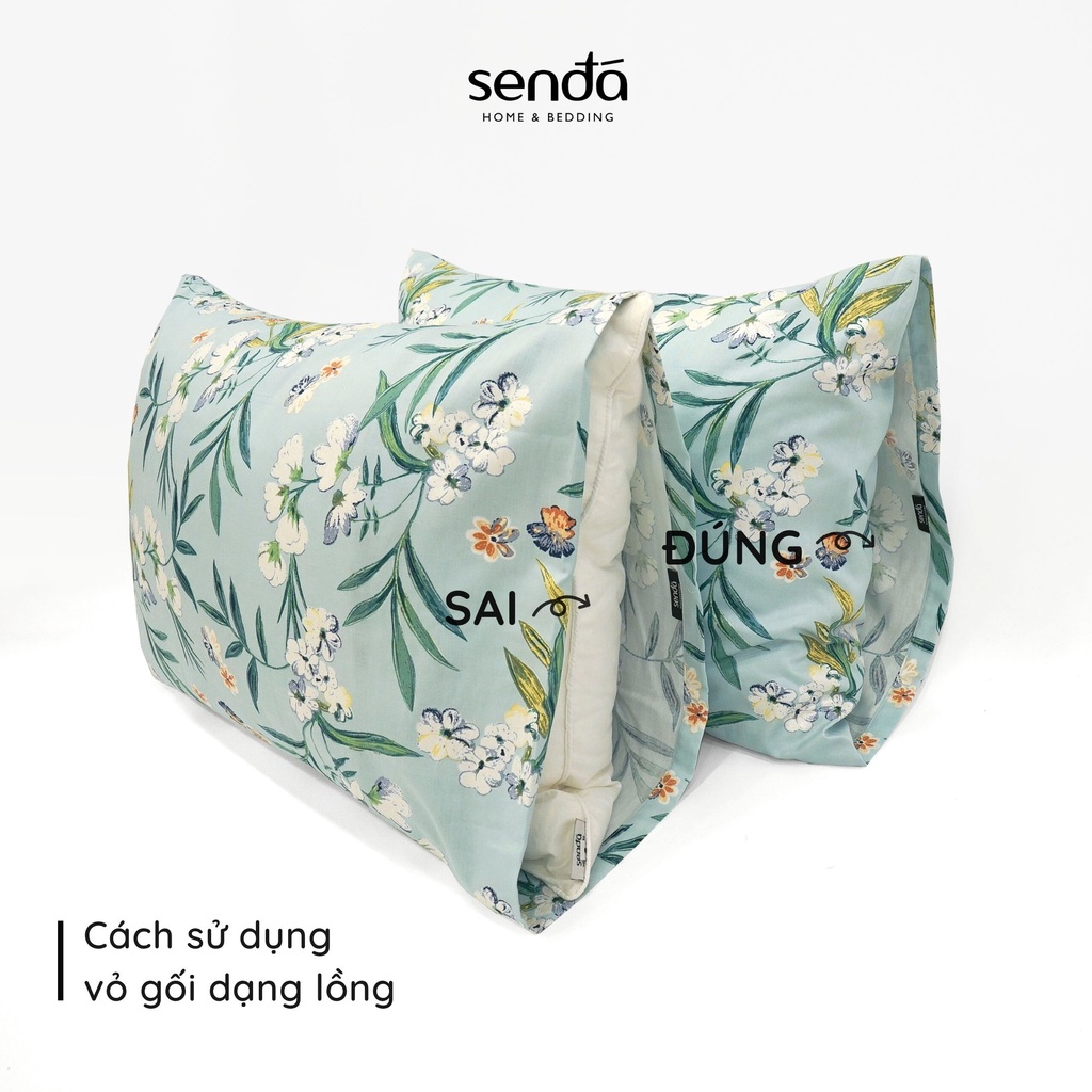 Vỏ gối nằm Cotton thô lụa cao cấp SEN ĐÁ 50x70 45x65 cm họa tiêt hiện đại, bao gối 100% cotton thoáng mát, mềm mại | BigBuy360 - bigbuy360.vn