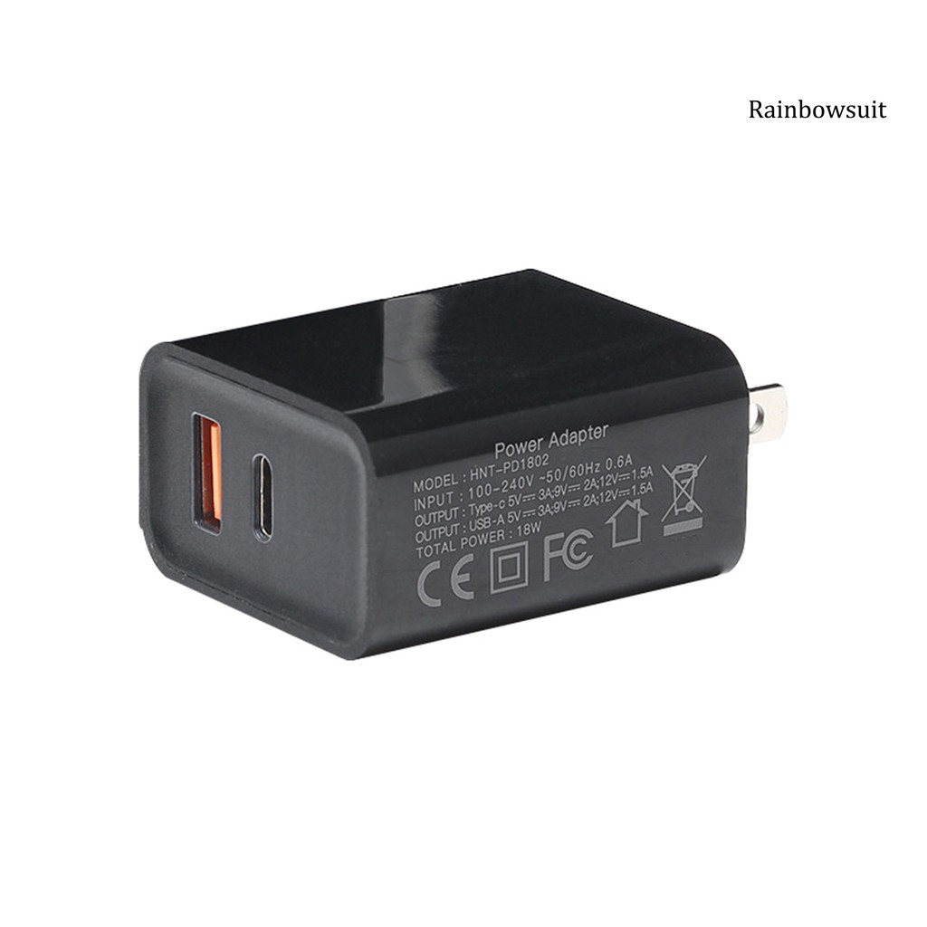 Cốc Sạc Nhanh 2 Cổng Usb Pd Qc3.0 38w Cho Điện Thoại