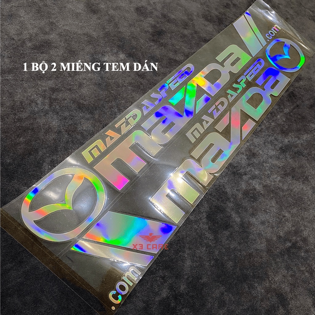 Decal trang trí xe hơi, xe máy phản quang 7 màu,tem dán phản quang, Miếng dán logo hãng xe, decal ô t