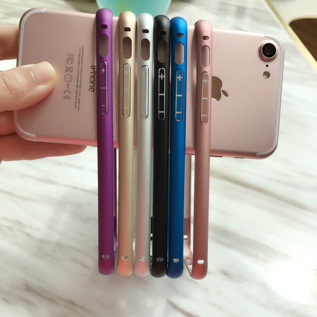 Metallic Bumper Cover iPhone11Promax Ốp điện thoại viền kim loại phong cách trung hoa cho XSMAX SE2020 XR 7 8 Plus 6s XS