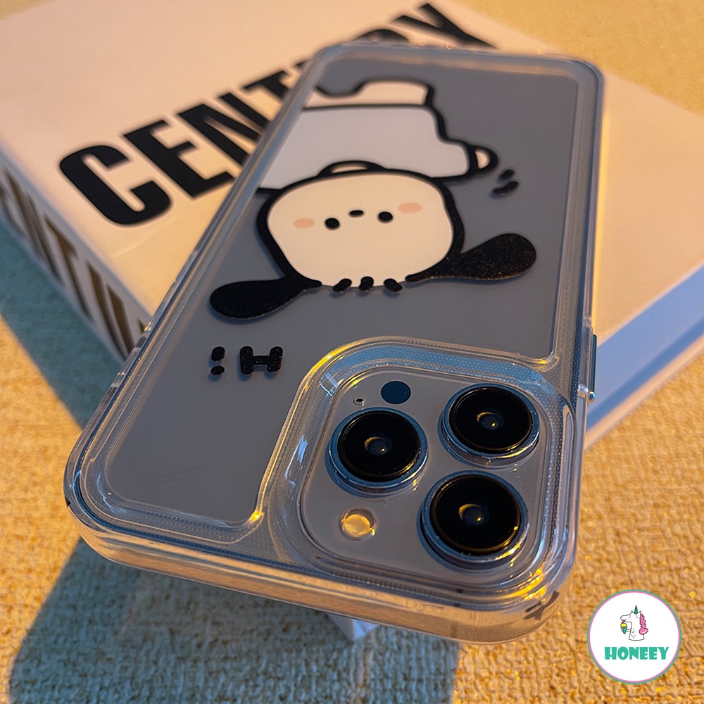 Ốp Điện Thoại TPU Mềm Trong Suốt In Hình Chú Cún Dễ Thương Chống Rơi Cho iPhone 13 12 11 Pro Max X XS