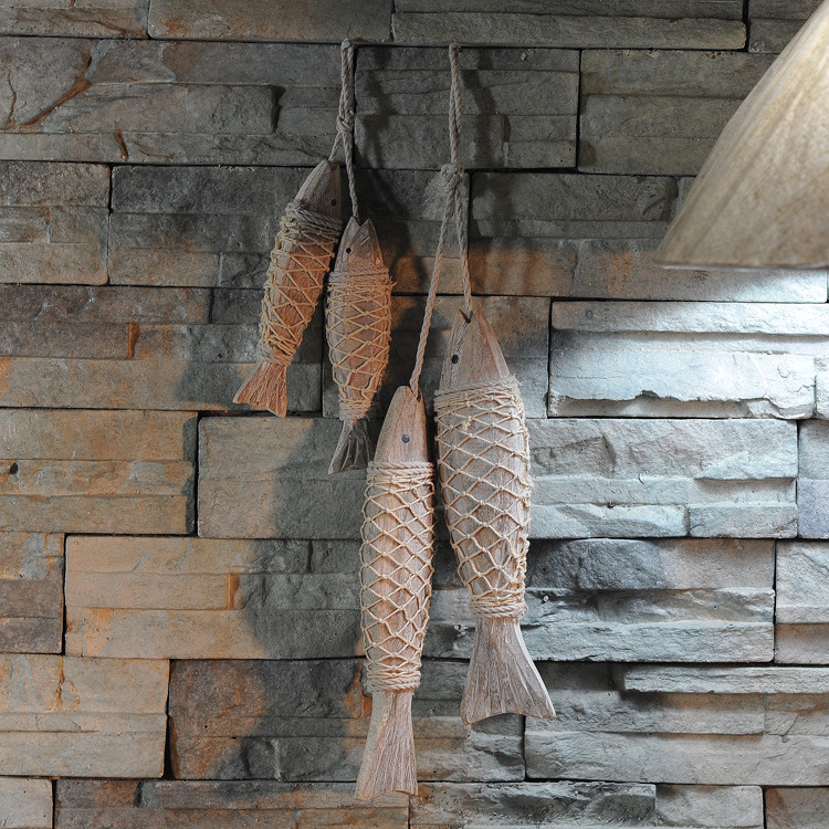 Mô hình cá gỗ trang trí nhiều hình - Decor đồ trang trí theo phong cách biển Địa Trung Hải