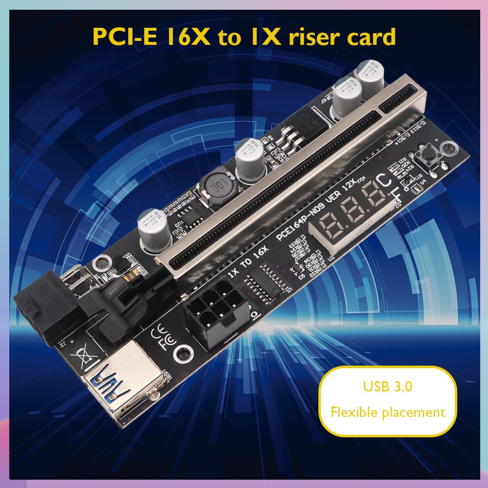 Card mở rộng PCI-E 60cm USB 3.0 16X sang 1X | WebRaoVat - webraovat.net.vn