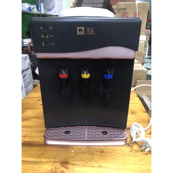 Cây nước nóng lạnh mini để bàn Camel 3 vòi nóng, lạnh, ấm ( tặng kèm bình chứa nước chống tràn)