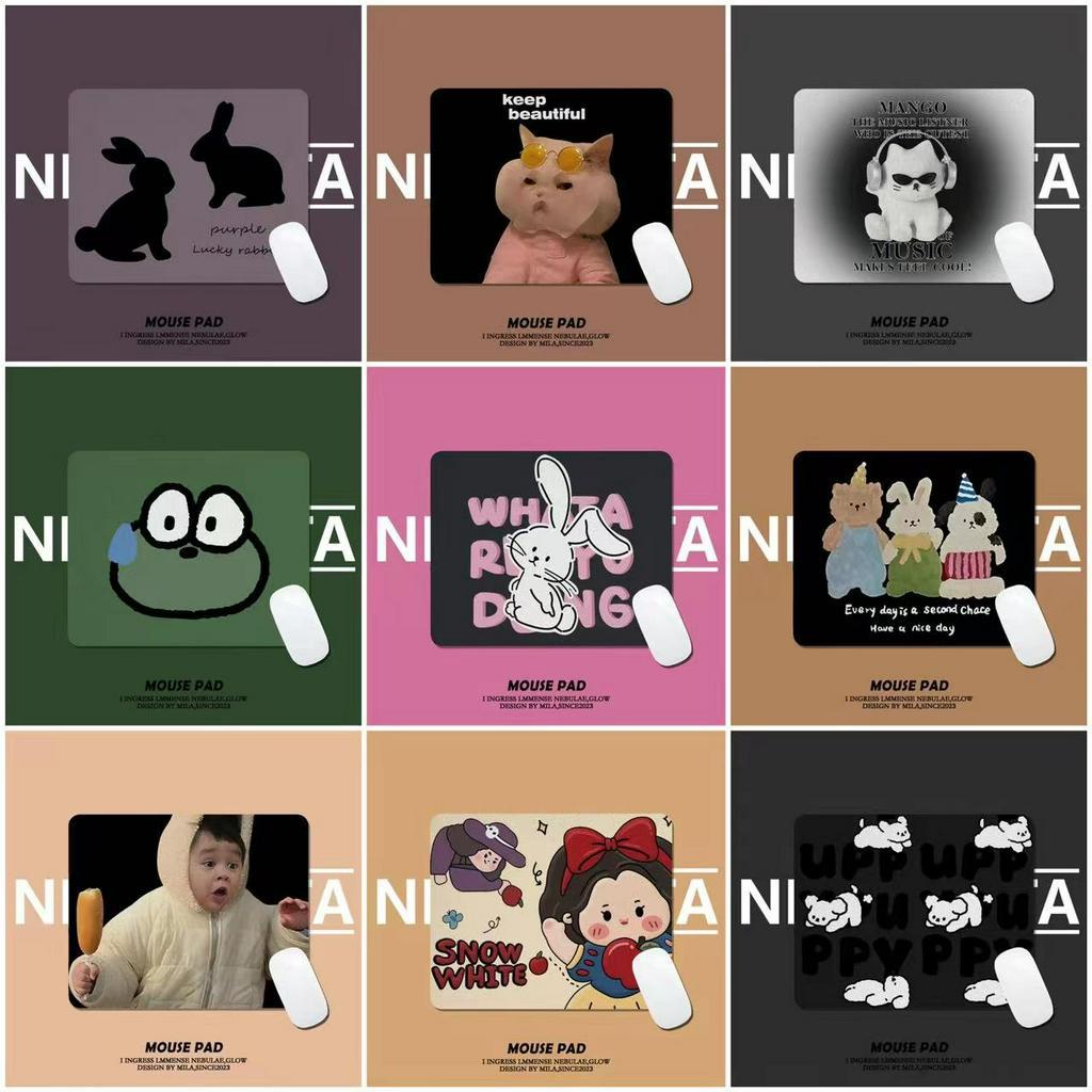 Miếng Lót Chuột Hình Chữ Nhật 26x21cm Họa Tiết Hoạt Hình Dễ Thương