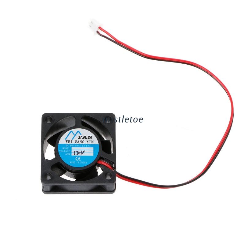 Quạt Làm Mát Mini 40mm×40mm×20mm DC 12V 2-Pin 5 Cánh 4020