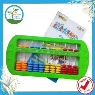 [CHÍNH HÃNG] Bàn tính gẩy Soroban giúp bé học toán thông minh kèm hướng dẫn sử dụng | Vườn ươm tri thức